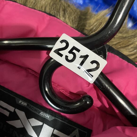 FXR Mountain Jacket Womens 6 Black Pink Fuze Long Down Hooded Winter Coat - Picture 10 of 10
